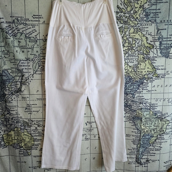 Chic Cream Wide Leg Women's Pants - Picture 2 of 3